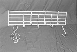 Music Hanger (White)/(Brown) (Made to order: Delivery time approx. 2 weeks)