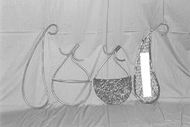 Loofah, brown (photo, outside) (made to order, delivery time approx. 2 weeks)