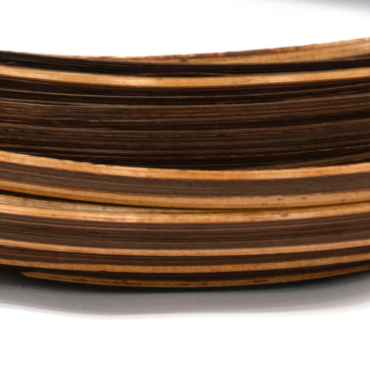 Small bundle of Brown-dyed backless bark rattan approximately 70g 4~5mm