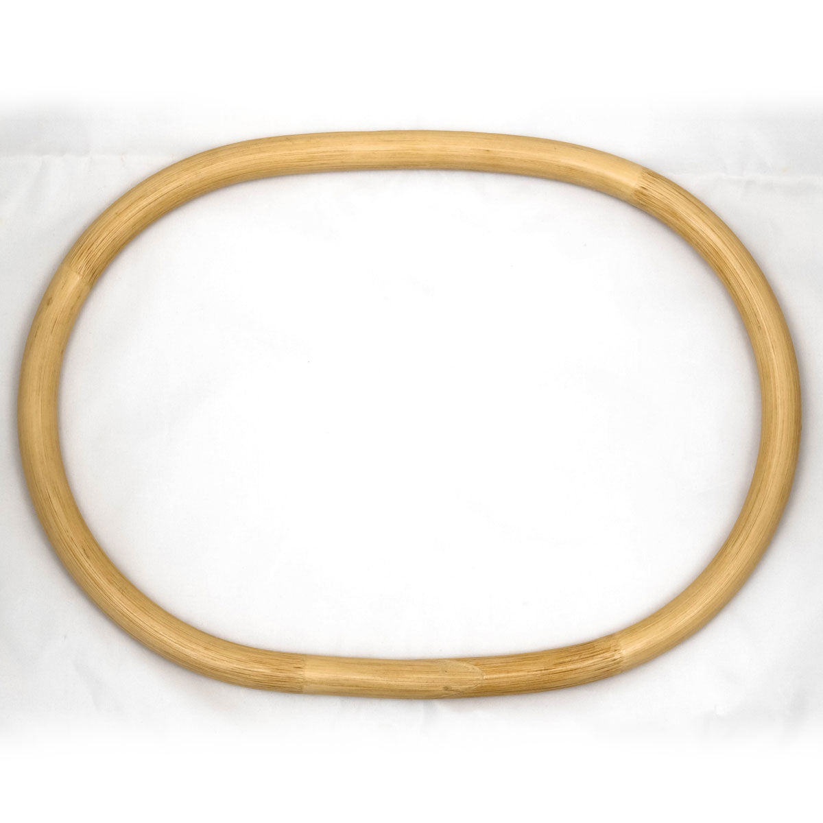 Oval bone, underside with hole, clear finish